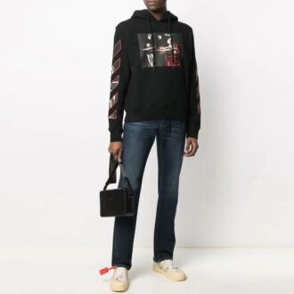 FW21 Pullover med logotryck, standardversion, svart