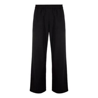 FW21 Sportbyxor med logomönster, standardmodell, svarta
