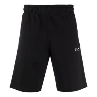 FW21 Sportshorts med logotypmönster, svart