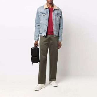 FW21 Stay Warm tvättad Denim-jacka, standardmodell, blå