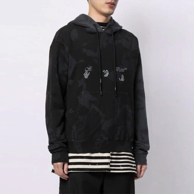 FW21 Tie Dye Alphabet Pattern Version Svart