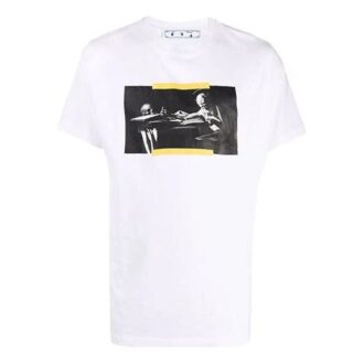 FW21-tryck, kortärmad, standardversion, vit