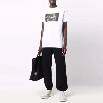 FW21-tryck, kortärmad, standardversion, vit