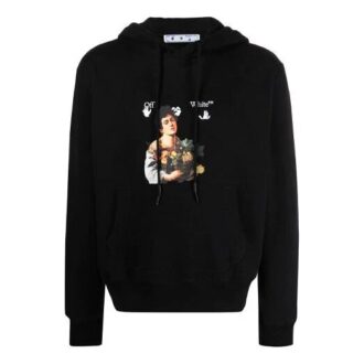 Herr SS21 Caravaggio Pojkar Print Oversized Svart