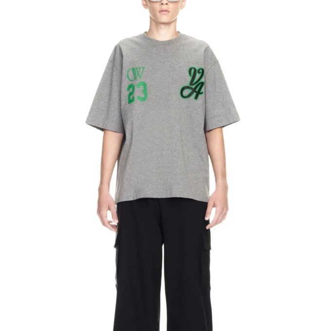 Off-White 23 Varsity Skate Shorts ”Melange Grey”