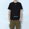 Off-White Herr C/O VIRGIL ABLOH Basic Alphabet Stripe kortärmad svart T-shirt