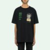 Off-White Herr C/O VIRGIL ABLOH Skeleton Painting Kortärmad Löst sittande Svart T-shirt