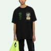 Off-White Herr C/O VIRGIL ABLOH Skeleton Painting Kortärmad Löst sittande Svart T-shirt