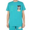 Off-White Herr C/O Virgil Abloh Skelettkaraktärstryck Kortärmad Vanlig version Blå T-shirt