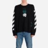 Off-White Herr C/O Virgil Abloh Slogan Arrow Printing Rundhalsad Svart