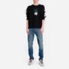 Off-White Herr C/O Virgil Abloh Slogan Arrow Printing Rundhalsad Svart