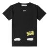 Off-White Herr C/O Virgil Abloh Tiger Stripes Splash Ink kortärmad svart T-shirt