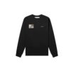 Off-White Herr c/o Virgil Caravaggio Tryck Rundhalsad Långärmad Svart T-shirt