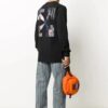 Off-White Herr c/o Virgil Caravaggio Tryck Rundhalsad Långärmad Svart T-shirt