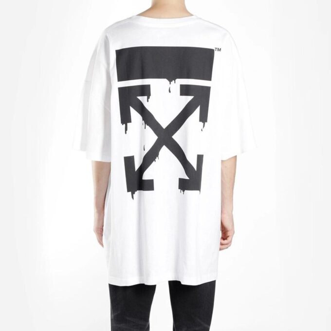 Off-White Herr C/O VIRGILABLOH Simpson Arrow Kortärmad Vit T-shirt