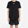 Off-White Herr Caravaggio Arrow Tryck på ryggen Kortärmad Vanlig version Svart T-shirt