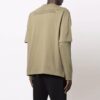 Off-White Herr Caravaggio Boy-tryck Långärmad T-shirt i lös passform, militärgrön