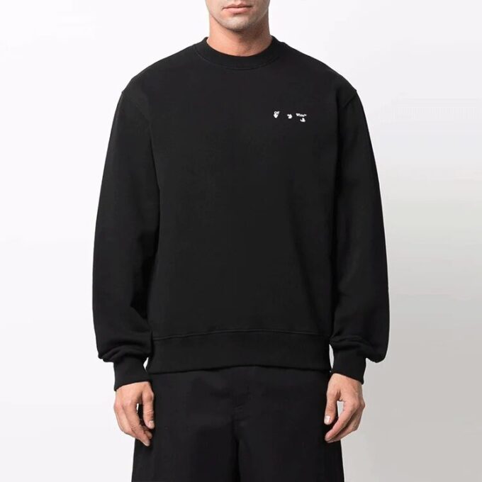 Off-White Herr Caravaggio-målning Rund hals Svart