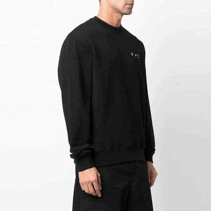 Off-White Herr Caravaggio-målning Rund hals Svart