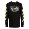 Off-White Herr FW21 Caravaggio-målning Långärmad svart T-shirt