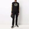 Off-White Herr FW21 Caravaggio-målning Långärmad svart T-shirt