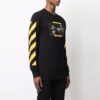 Off-White Herr FW21 Caravaggio-målning Långärmad svart T-shirt