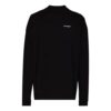 Off-White Herr FW21 Logo Alphabet Arrow Rundhalsad Långärmad Löst sittande Svart T-shirt