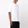 Off-White Herr FW21 Logo Rundhalsad Bomullskortärmad Löstsittande Vit T-shirt