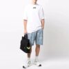 Off-White Herr FW21 Logo Rundhalsad Kortärmad Löst Sittande Vit T-shirt