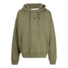 Off-White Herr FW21 Logotryck Långärmad Loose Fit Grön