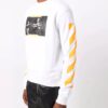 Off-White Herr FW21 Målad Rundhalsad Vanlig version Vit