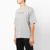 Off-White Herr FW21 T-shirt med logotryck, korta ärmar och lös passform, grå