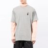 Off-White Herr FW21 T-shirt med logotryck, rund hals, korta ärmar och lös passform i grått