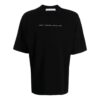 Off-White Herr FW21 T-shirt med pilmönster och alfabet, kortärmad, lös passform, svart