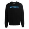 Off-White Herr FW22 Alfabet-logotryck Rund hals Långärmad version Svart