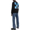 Off-White Herr FW22 Alfabet-logotryck Rund hals Långärmad version Svart