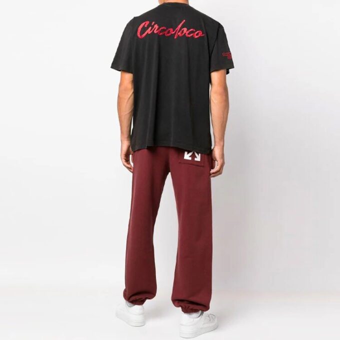 Off-White Herr FW22 Arrow Rundhalsad kortärmad svart T-shirt