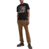 Off-White Herr FW22 Caravaggio Arrow Character Printing Casual kortärmad svart T-shirt
