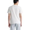 Off-White Herr FW22 enfärgad T-shirt med Diagonal Arrow-tryck, rund hals och korta ärmar, vit
