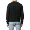 Off-White Herr FW22 enfärgad T-shirt med logotryck, rund hals och långa ärmar, svart