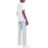 Off-White Herr FW22 enfärgad T-shirt med logotyp och bokstavstryck, rund hals och korta ärmar, vit