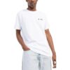 Off-White Herr FW22 enfärgad T-shirt med logotyp och bokstavstryck, rund hals och korta ärmar, vit