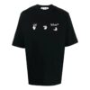 Off-White Herr FW22 Logo Printing Round Neck Short Sleeve Black T-Shirt