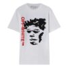Off-White Herr FW22 Mönstertryck Rundhalsad Pullover Kortärmad Version Vit T-shirt