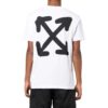 Off-White Herr FW22 Mönstertryck Rundhalsad Pullover Kortärmad Version Vit T-shirt