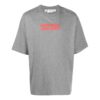 Off-White Herr FW22 Slogan-tryck Rund hals Kortärmad Standardversion Grå T-shirt