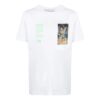 Off-White Herr FW22 T-shirt med bokstavstryck, rund hals och korta Shorts, vit