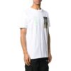 Off-White Herr FW22 T-shirt med bokstavstryck, rund hals och korta Shorts, vit