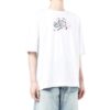 Off-White Herr FW22 T-shirt med logotryck, rund hals, korta ärmar och lös passform