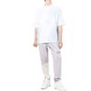 Off-White Herr FW22 T-shirt med logotryck, rund hals och korta ärmar, blåvit